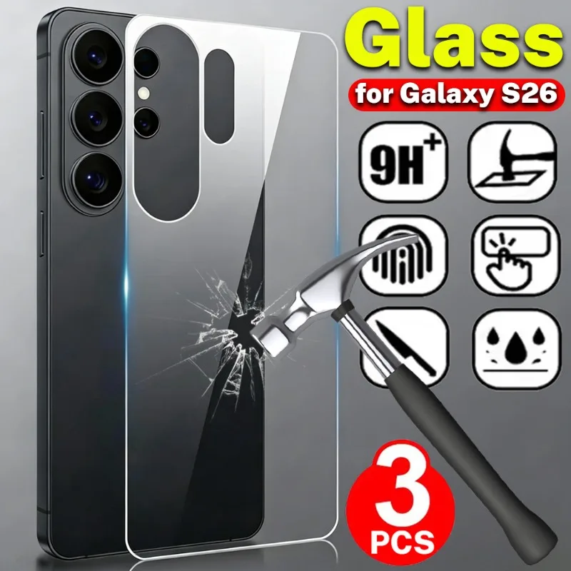 

Защитное закаленное стекло для задней панели Samsung Galaxy S26/S26 Plus/S26 Ultra Plus, 3/2/1 шт., твердость 9H, защитная пленка для экрана