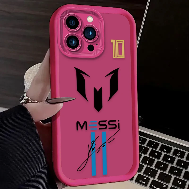 Football M-messi Protective Case for Xiaomi Redmi Note 13 12 11 Pro Plus 4G 5G 12S 11S 10S 10 9 9S Redmi 14C 13C 12C A3 12 Cover