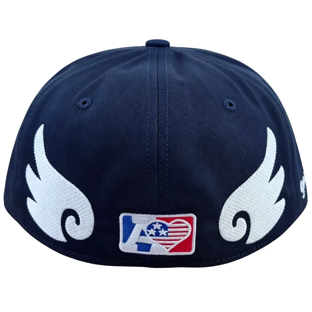 Heißer Verkauf: Unisex Flat-Bill-Snapback-Cap mit NA-Buchstaben und Flügel-Stickerei – Lässige Outdoor-Trend-Baseballkappe für Herren und Damen – Detail 16