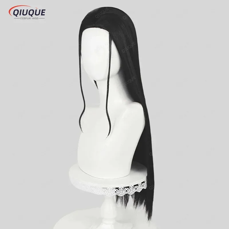 نيكو روبن تأثيري شعر مستعار أسود طويل ملكة جمال Allsunday شعر مستعار نيكو الباروكات مقاومة للحرارة الشعر النساء حفلة أنيمي الباروكات + غطاء شعر مستعار