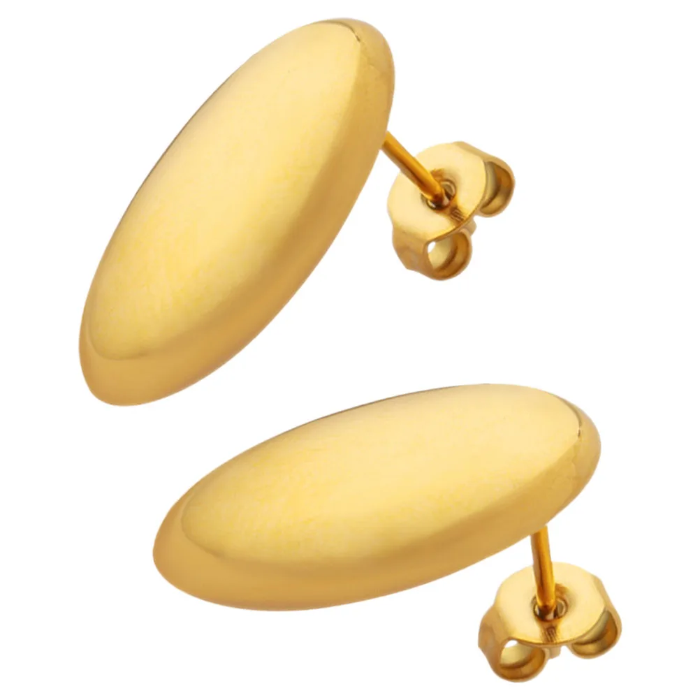 

1Pair Oval Earrings Exquisite Design Fashionable Delicate Suitable for Women Easy to Wear Match Makeup Clothing Safe