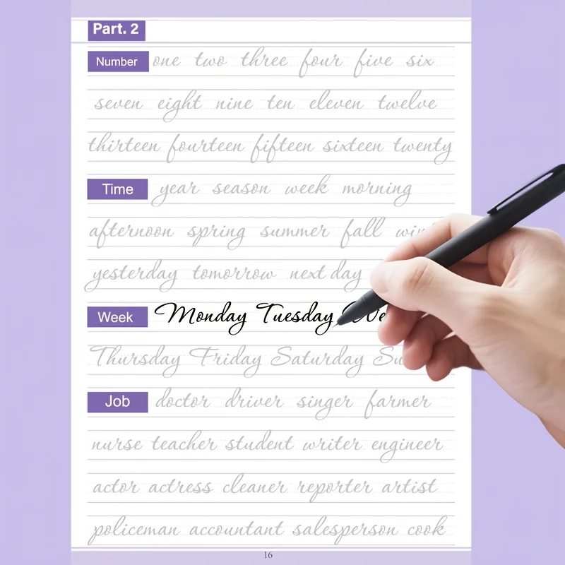 English Handwriting Practice Workbook for Adults: 32 Pages of Cursive Tracing with Alphabet, Words, Quotes & Short Passages | Im