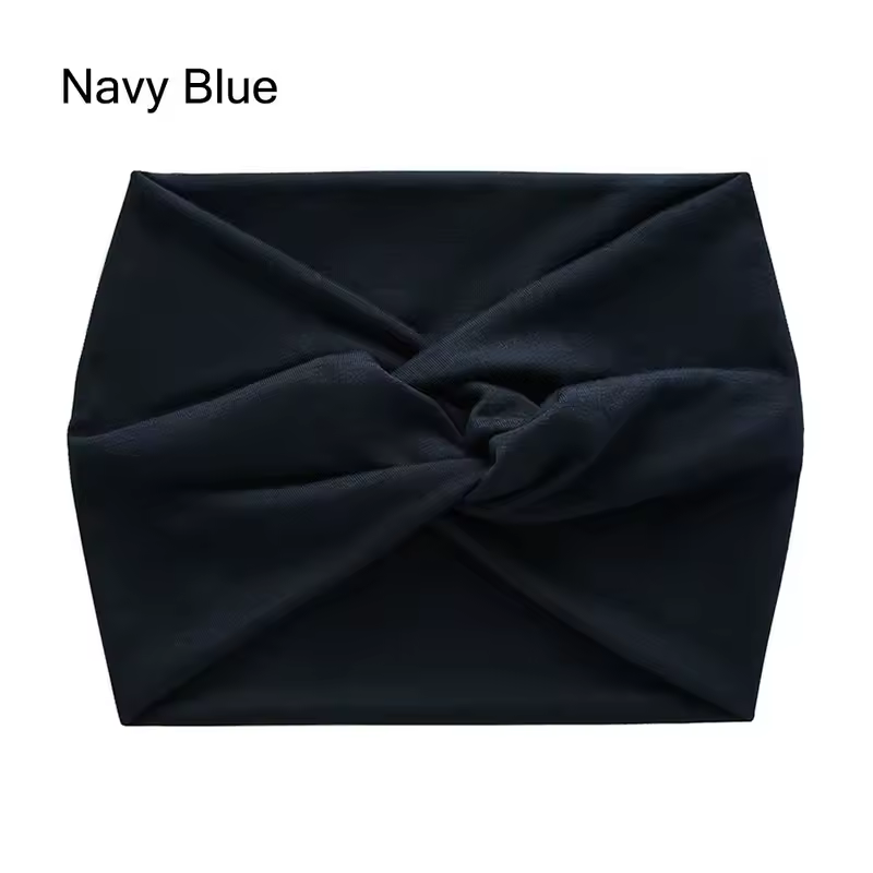 Hair Accessories Twisted Extra Large Thick Wide Headbands Turban Workout Headband Head Wraps for Women - Image 21