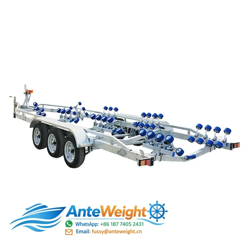 1-7 Ton Heavy-Duty Yacht & Rescue Dinghy Trailer, Speedboat & Patrol Boat Dolly | Factory Custom Boat Trailer