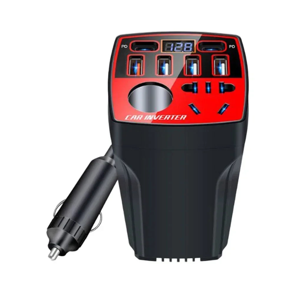 Home Use Vehicle Use Auto Power Converter DC12V/24V To DC220V Charge Computers Charge Smartphones Fast Charging