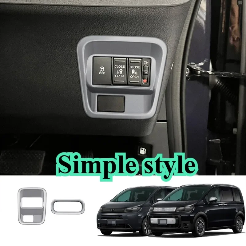 Car Multi-function Button Frame Interior Decoration Accessories for 2024 Honda FREED AIR CROSSTAR