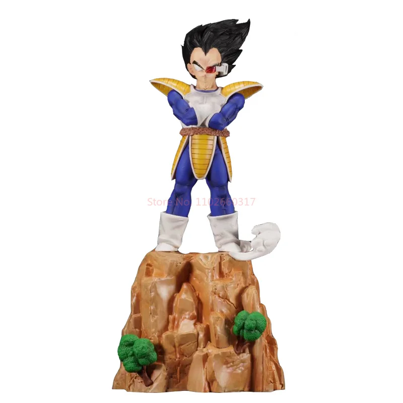 41cm Anime Figure Dragon Ball Anime Peripheral Prince Vegeta'S Self-Esteem Chest Hugging Debut Figure Gk Model Ornament Toys