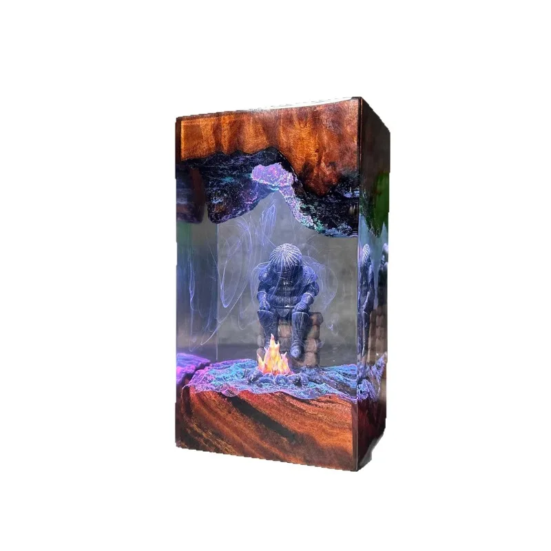 البلاستيك الراتنج مصابيح أرضية النفوس المظلمة ثلاثية الأبعاد نموذج البصل فارس ضوء الليل شخصية كاتارينا لعبة هدية LED إضاءة للطاولات الإنارة #5