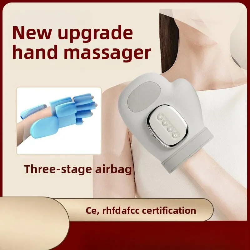 2025년형 핸드 마사지기, 지능형 온찜질 기능, 공기압 마사지, 다섯 손가락 마사지, 손목 관절 마사지기
