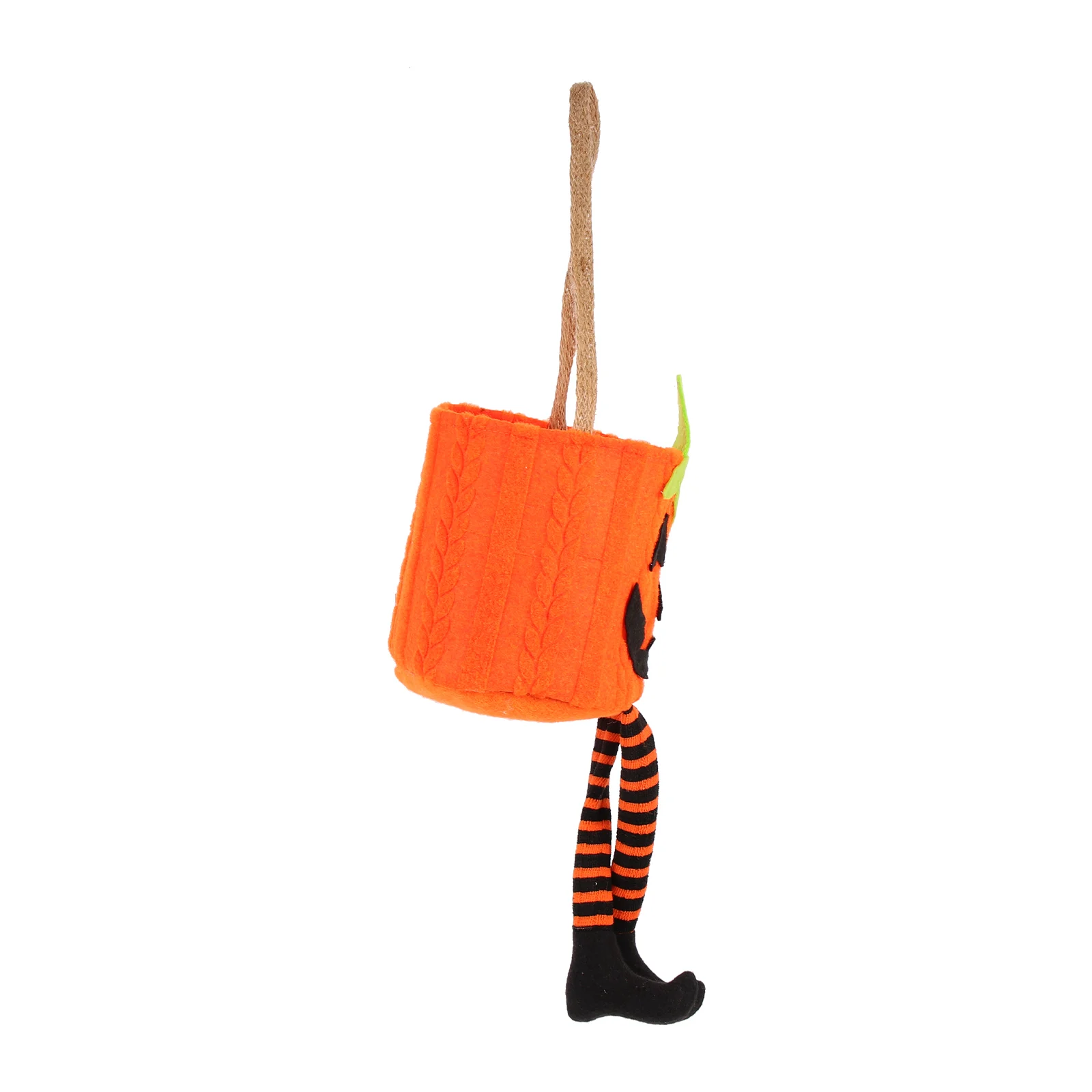 

Long Legged Pumpkin Bag Halloween Container Kids Trick Treat Basket Cloth Bag Storage Pouch Portable Bucket Party Supplies