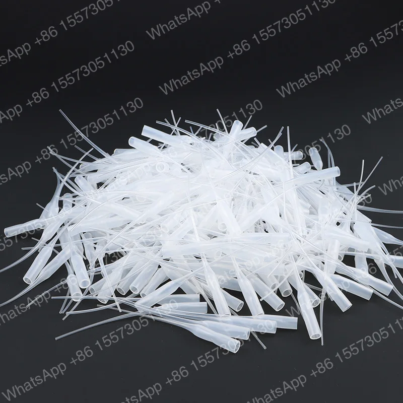 5 packs of 502 glue droppers, mouse tail quick drying glue point hose, disposable universal glue point plastic tube