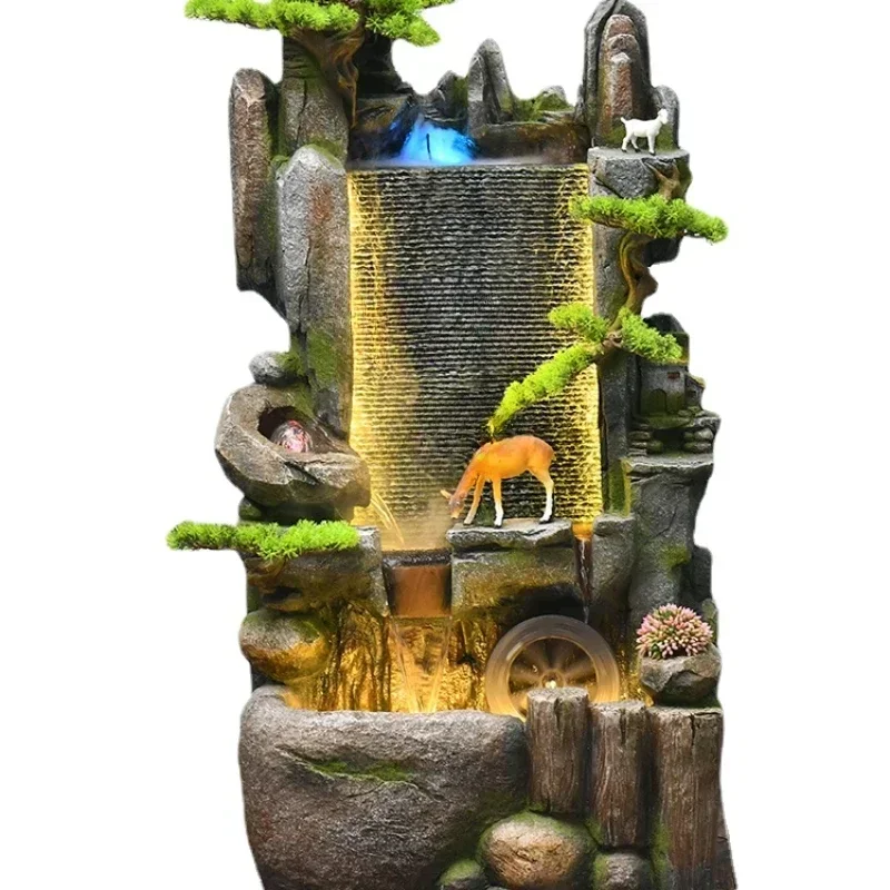 

Chinese Rockery Lucky Water Fountain Decoration Entrance Decoration Water Curtain Wall