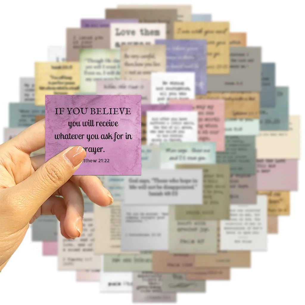 

50 шт. винтажных водонепроницаемых граффити-наклеек с библейными мотивами для шлемов, велосипедов, ежедневников, пеналов. Наклейки Story Store.