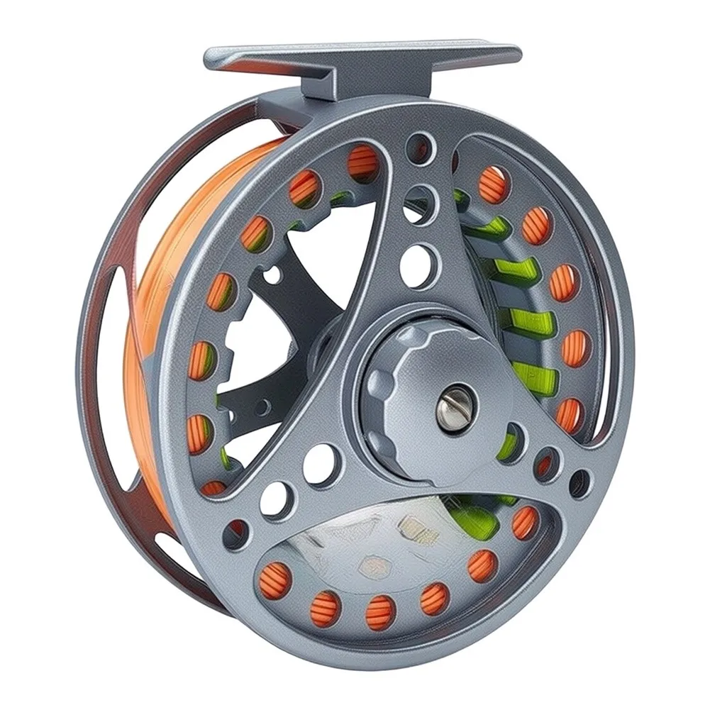 Silver Carbon Steel Reel High Carbon Steel Fishing Reel Fishing Reel Large Capacity Spool One-button Disassembly