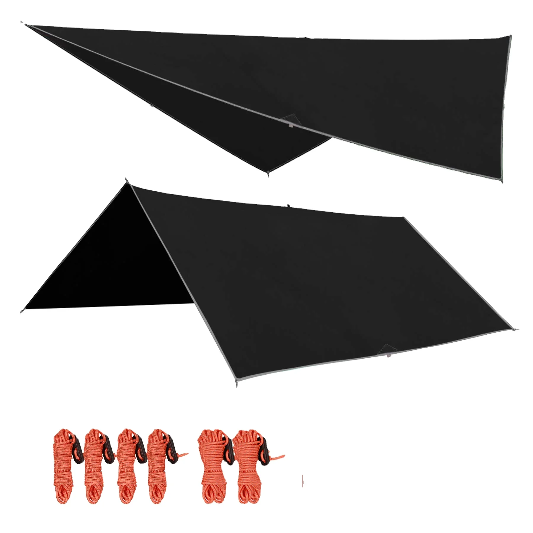 

Кемпинговая палатка, брезент от дождя, 210 т, нейлон Ripstop PU 3000, водонепроницаемый легкий брезент для палатки