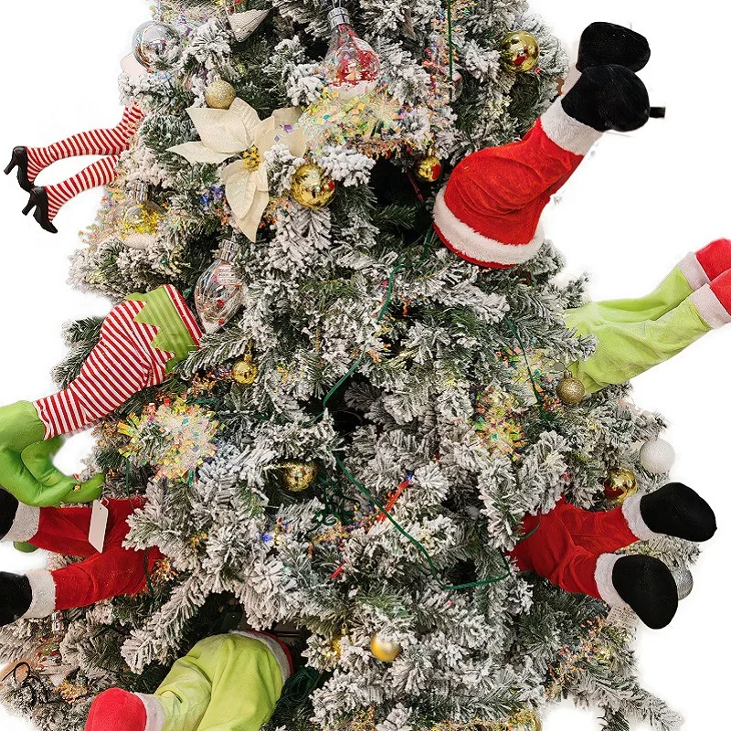 Animated Santa Claus Christmas Decoration Christmas Tree Elf Ornament