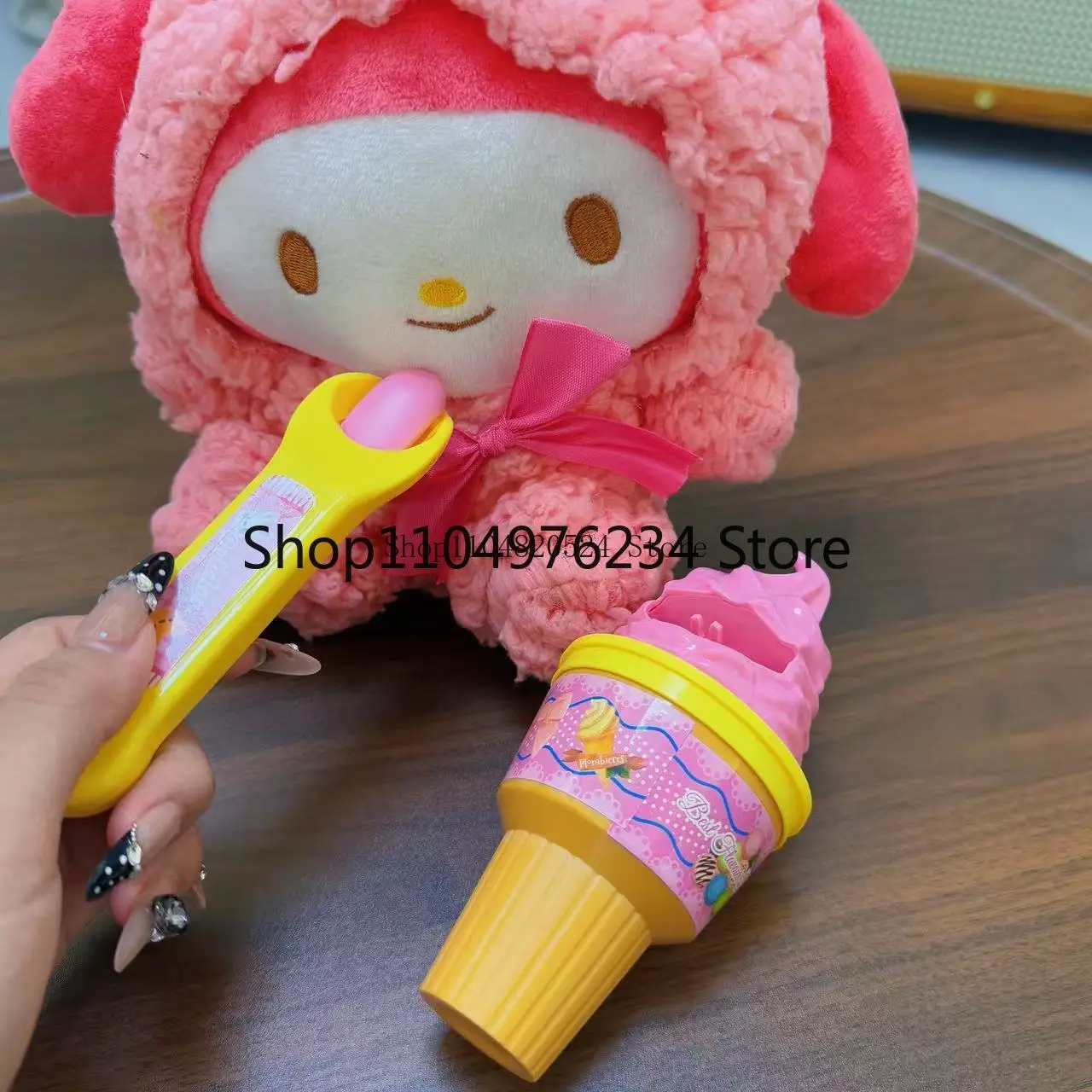 Ensemble de jouets d'alimentation interactif pour enfants, crème glacée et pouding de fraises, jeu de simulation éducatif, cadeau alimentaire de cuisine