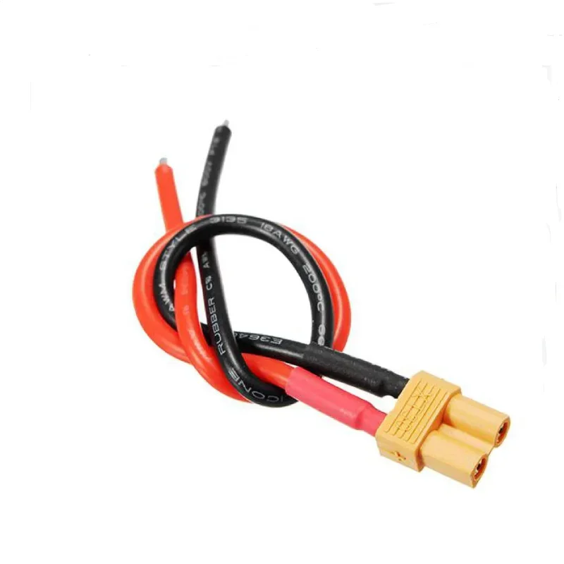 XT30 Pigtail Plug Male and Female Connector with 100mm 16AWG Tinned Wire Cable for RC Lipo Battery FPV Drone charger