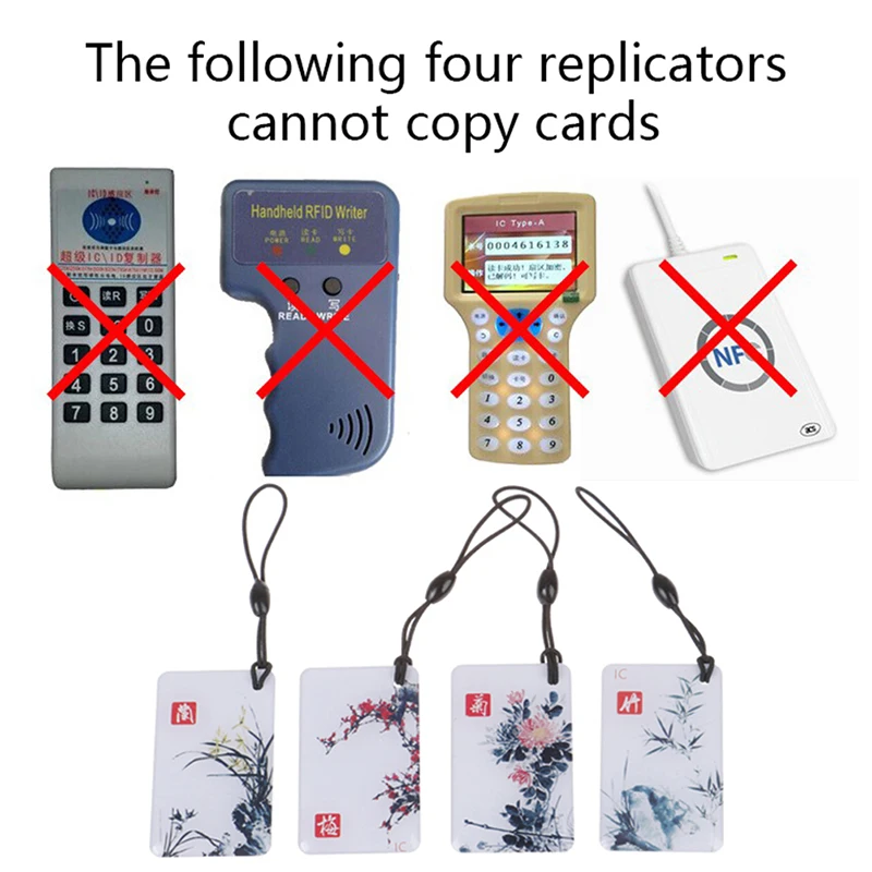 1PC Waterproof 135KHZ Card Contactless NFC RF Stickers Electronic Keychain IC Card Keyfobs RFID Access Control