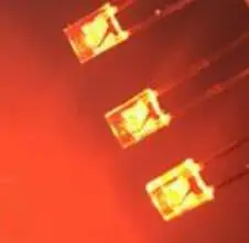 100PCS Square Transparent Cover LED 2*3*4 2*5*7 Green Blue Red Yellow High Bright White Bead Light Emitting Diode 2x3x4 2x5x7