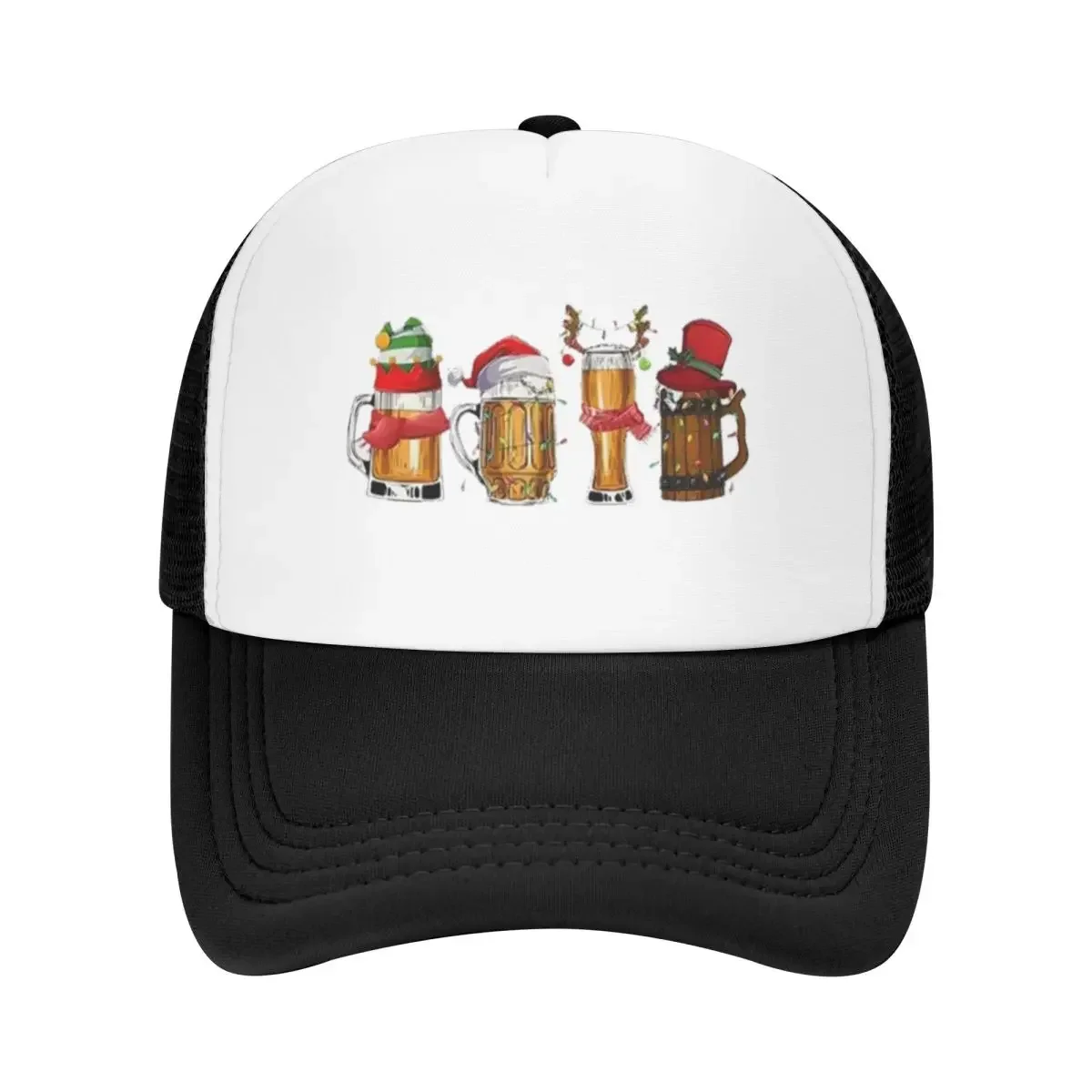 القوطية عيد ميلاد سعيد البيرة سانتا المشي لمسافات طويلة قبعات البيسبول للرجال شخصية الإناث الشاطئ Coquette قبعة قبعة سائق الشاحنة