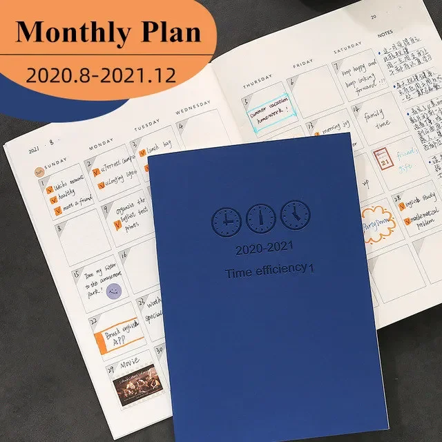 a4-b5-agenda-2020-2021-planejador-caderno-ingles-pagina-interna-calendario-anual-mensal-plano-notas-almofada-escola-escritorio-papelaria