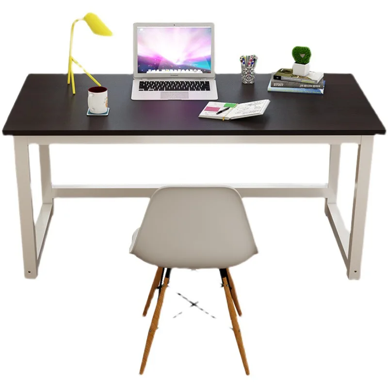 

Home computer desk Modern simple double desk Free combination desktop learning