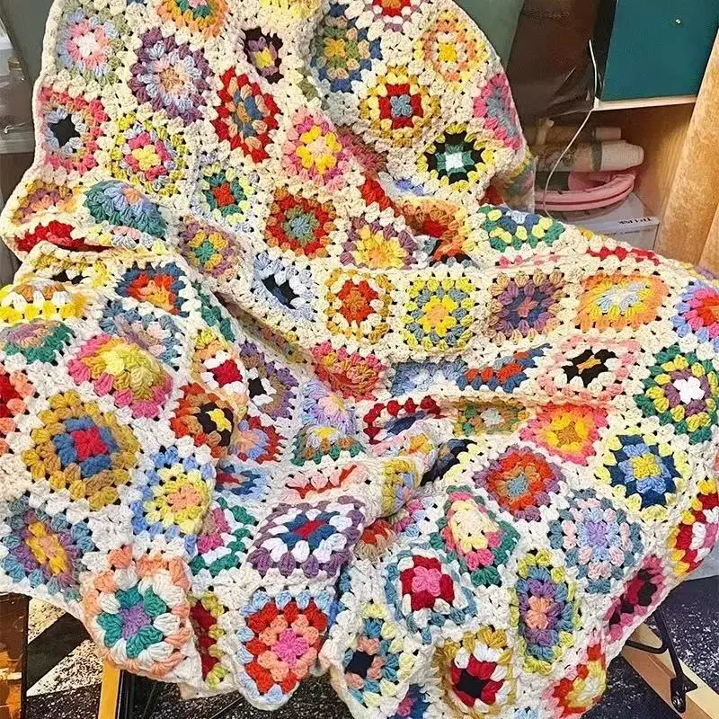 kit-creativo-per-realizzare-a-mano-una-coperta-all'uncinetto-modello-della-nonna-copertura-per-condizionatore-d'aria-arcobaleno-materiale-regalo-filato-fai-da-te-artigianato