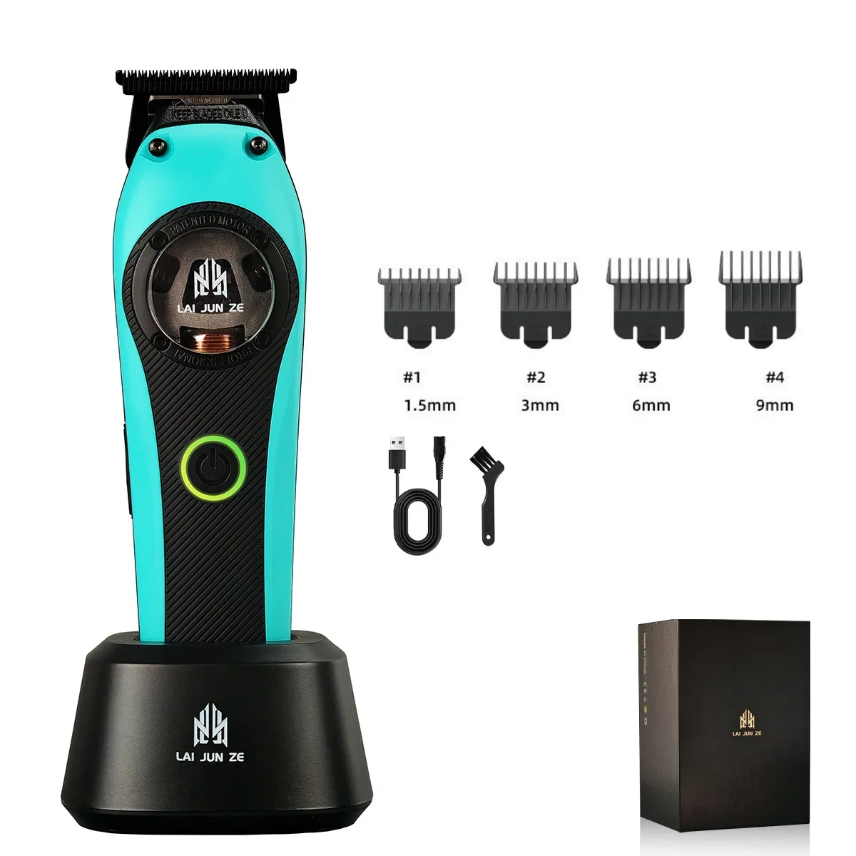 الإسكان المعدني المهنية BRDCLIP BRD 952 الرجال الشعر المتقلب 9000 دورة في الدقيقة المغناطيسي ناقلات موتور الشعر الانتهاء آلة الحلاق المقص