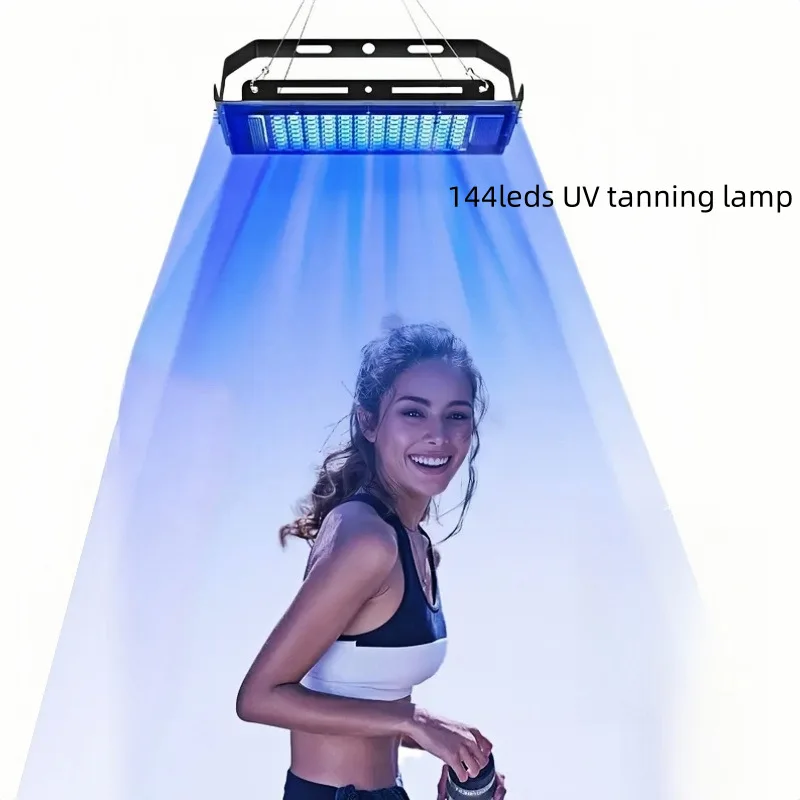 

New Design Sunbathing 144LED Full Blue Light Lamp Bronzed Tanning Suntanning Lamp