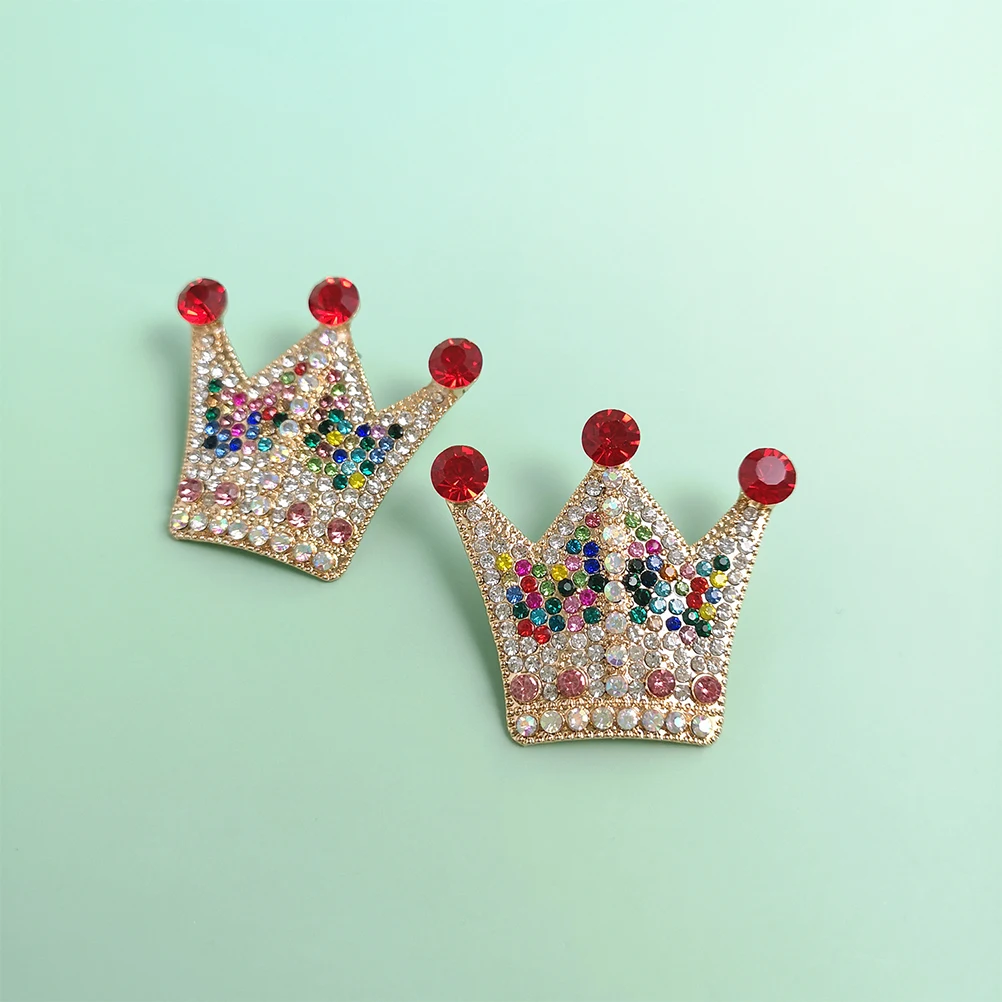 

Crown Earrings Stud Dangle Fashion Jewelry Women Earbob Lightweight Crown Design Gift Photo Prop Party Accessories