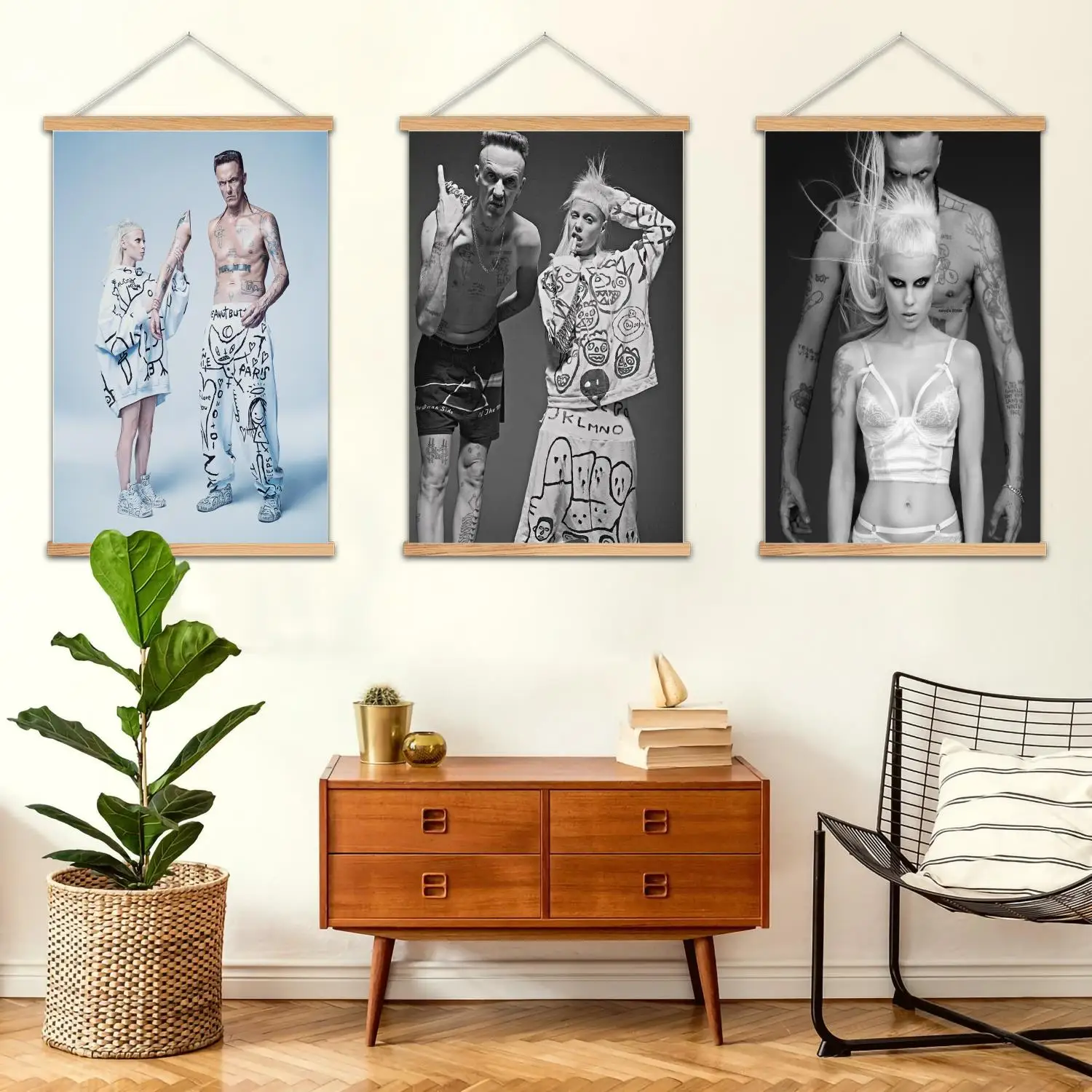 die antwoord band Framed Wall Painting Canvas Art Poster and Wall Art,  Modern Family Bedroom Decor,Decorative painting