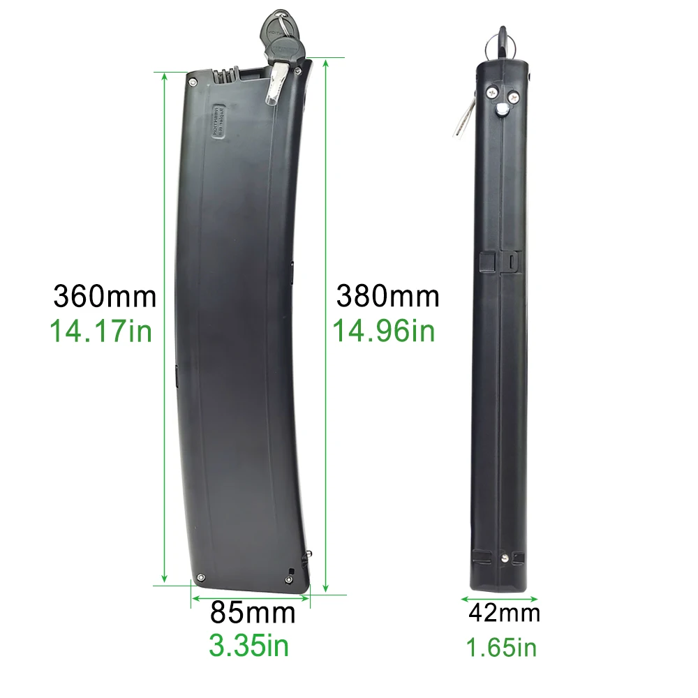 36V Ebike Battery Pack Scimitar Electric Folding E-bike battery 7.8Ah 9.6Ah 10.5Ah Curved Shape battery for VeeBike F7 Reention