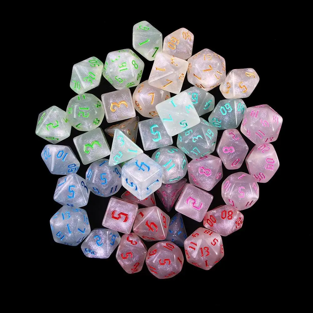 

Toy Gift Durable Resin Board Games Number Entertainment Desktop Game Game Dice Dice Polyhedral Dices Game Toys