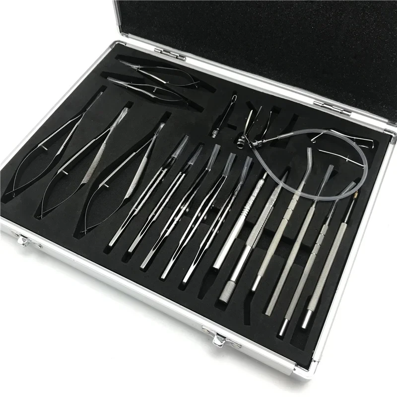 21 teile/satz edelstahl/Titan Legierung Augen Katarakt Auge Micro Surgery Chirurgische Instrumente SET