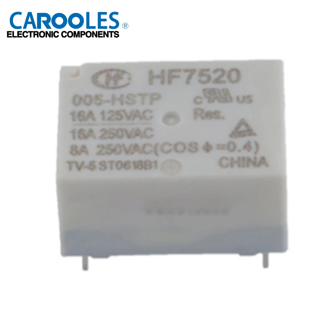 10Pcs/lot Relay DIP4 HF7520-005-HSTP HF7520-012-HSTP HF7520-024-HSTP 5V 12V 24V 16A