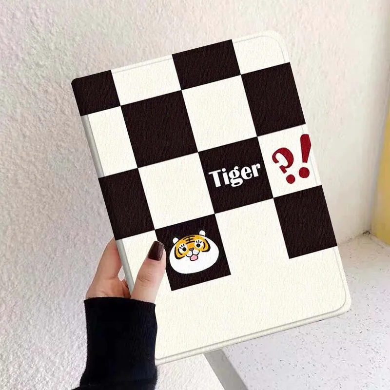 أسود أبيض النمر نمط لباد برو 10th 11th 5th 6th 7 8 9 2 gen 11 13 M4 M5 10.2 9.7 12.9 10.5 10.9 بوصة اللوحي