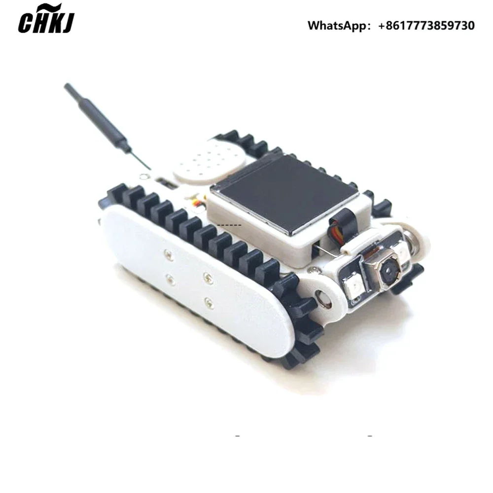 

CHKJ RC Tank Pipeline Inspection Wireless Video Robot Hole Scouting Car with Moving Camera ESP32 Scanning Code Networking APP