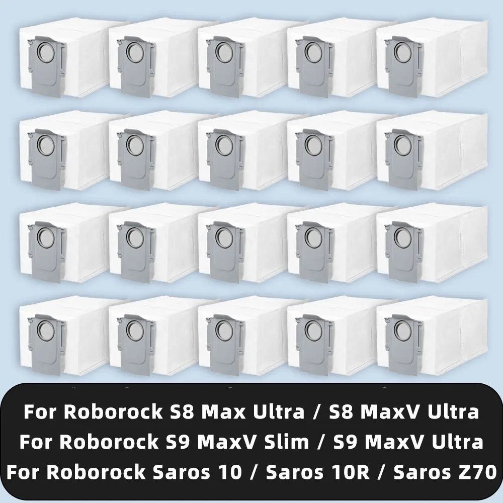 كيس غبار متوافق مع Roborock S8 Max Ultra / S8 MaxV Ultra / S9 MaxV Slim / S9 MaxV Ultra / Saros 10 / Saros 10R / Saros Z70