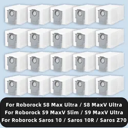 Dust Bag Compatible For Roborock S8 Max Ultra / S8 MaxV Ultra / S9 MaxV Slim / S9 MaxV Ultra / Saros 10 / Saros 10R / Saros Z70