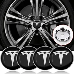 4Pcs 56/60mm Car Wheel Center Hub Cap Car Accessorie For Tesla Roadster Invader Coil Mod WYE K80 Model 3 S X Y Style 2021 2022