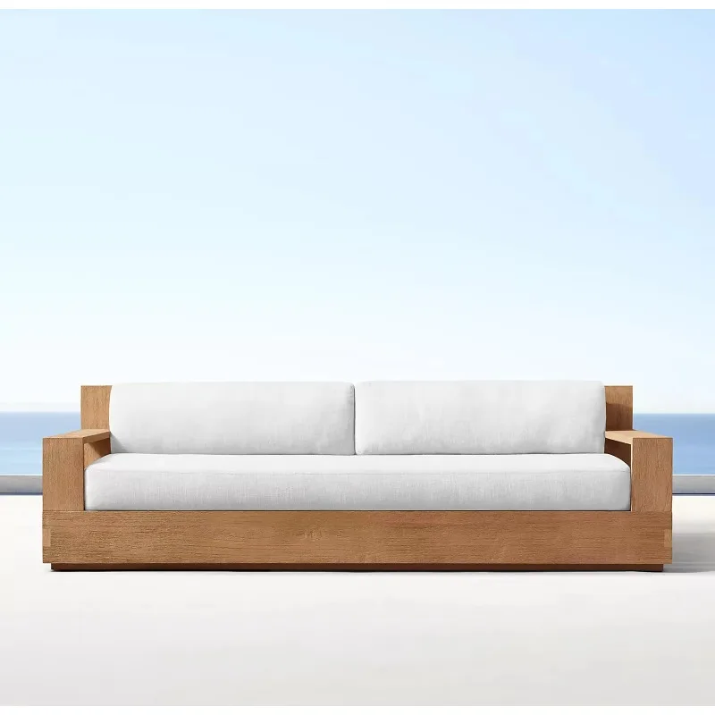 Novo mobiliário de jardim ao ar livre móveis de jardim mesa de jantar de teca e conjunto de cadeiras