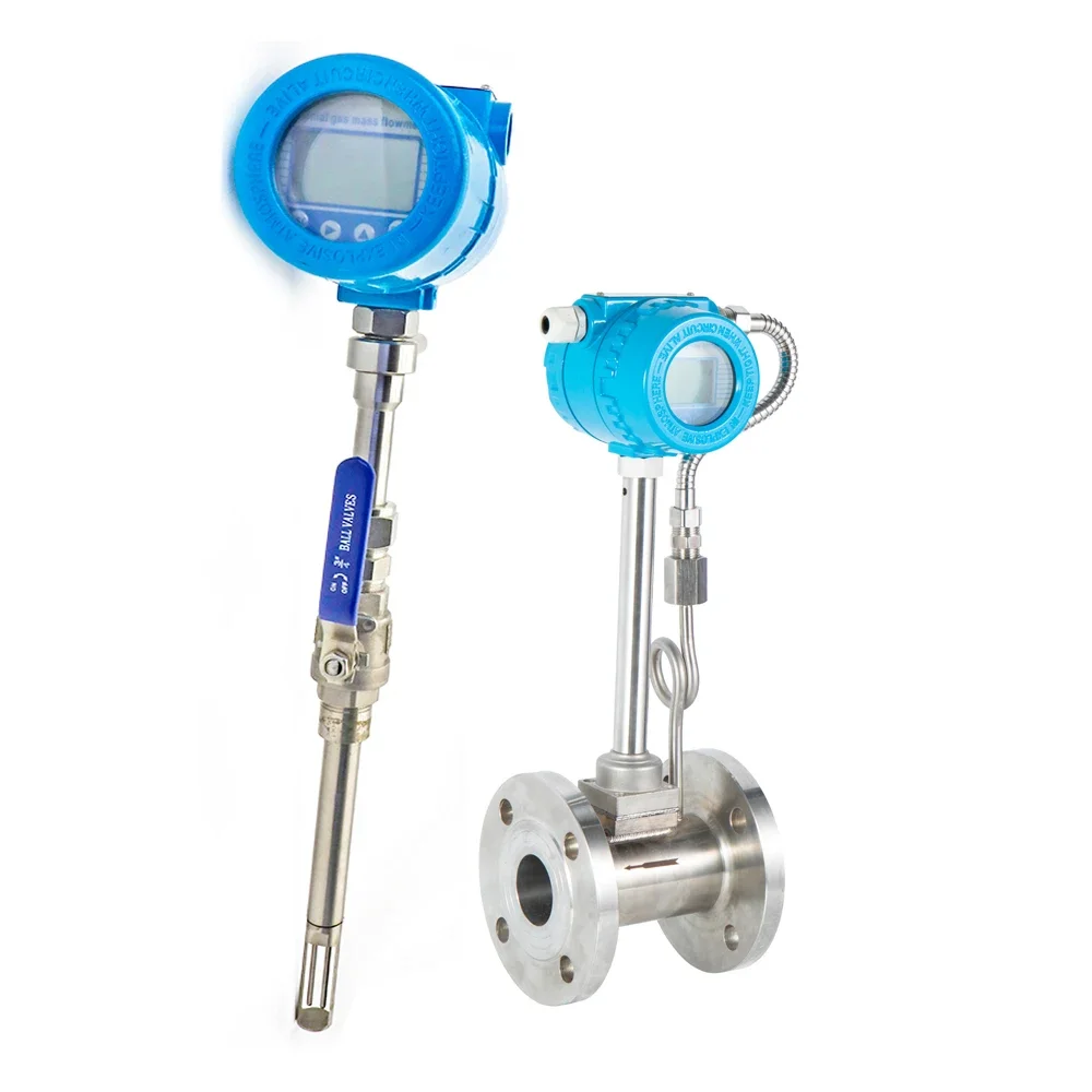 

Высокотемпературный промышленный расходомер с фланцевым креплением для сжатого воздуха, аргона, биотермический массовый расходомер