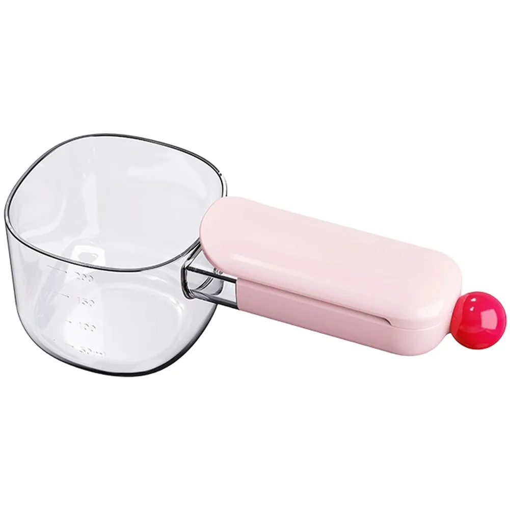 For Rice and Flour Measuring Scoop with Sealing Fastener and Ergonomic Handle Designed for Precise Portion Measurement