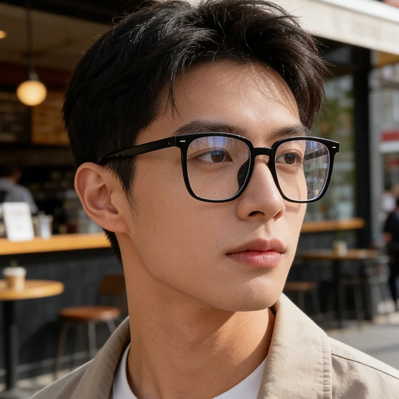 Simple Plastic Square Frame For Men And Women Fashion Trend Reading Anti Blue Light Glasses