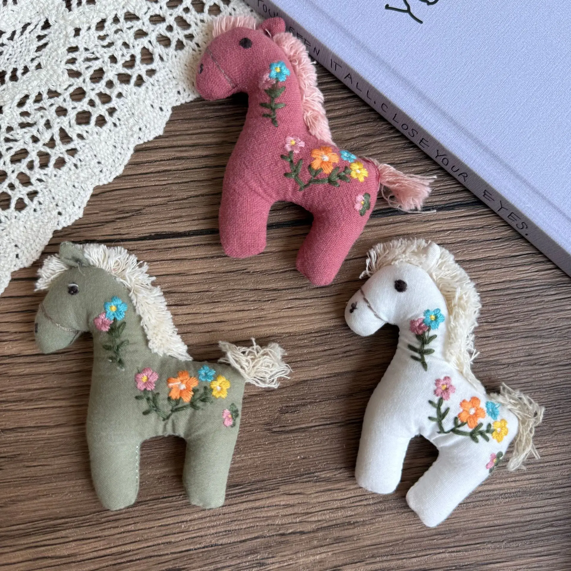 Stuffed Fabric Cartoon Pony DIY Craft for Kids Hair Clasp Shoe Sock Hat Backpack Garment Decoration High Quality Versatile