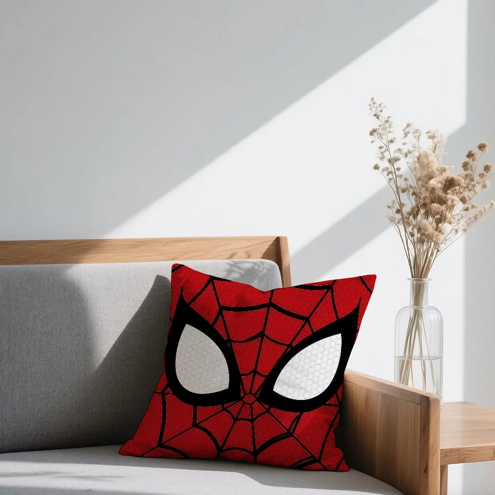 Чехол для подушки S-Spider Hero M-Man, квадратный чехол для диванной подушки, повседневный, приятный для кожи, удобный чехол для подушки