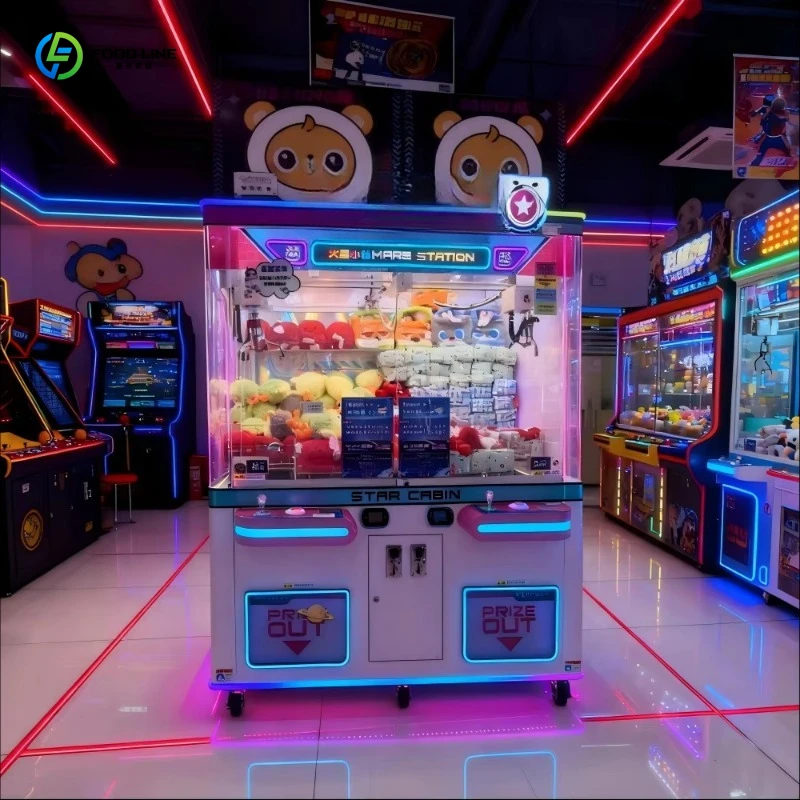 

Индивидуальный перезаряжаемый коммерческий аркадный игровой автомат для продажи плюшевых кукол с функцией захвата (кран-машина)