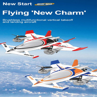 QIDI570 2.4G Remote Control Aircraft Brushless Motor 3-Axis Vector Aircraft 8-Channel Fixed-Wing Aircraft Model Children'S Toy