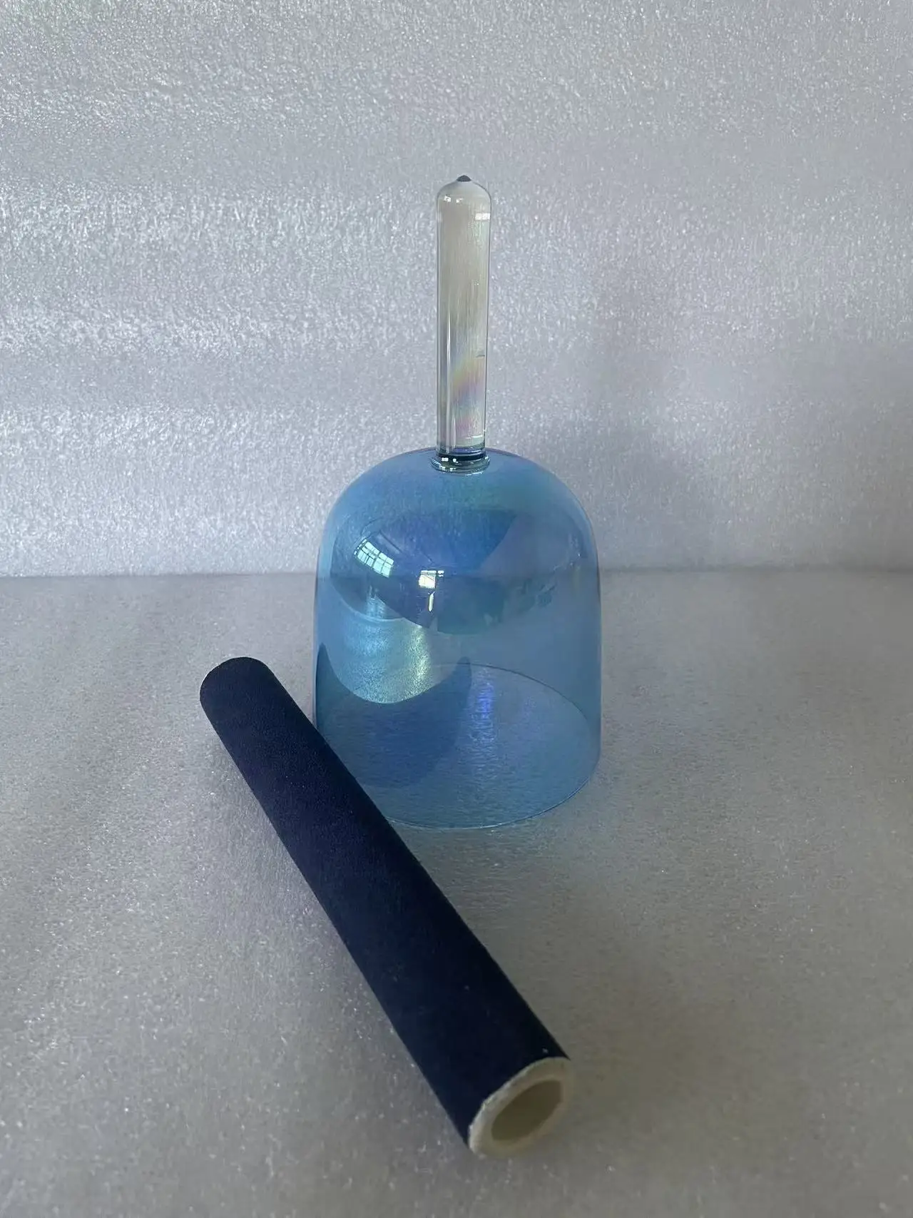 inventory processing 432hz frequency Factory Special Price Crystal singing magic handle bowl 4th octave A note Third eye chakra